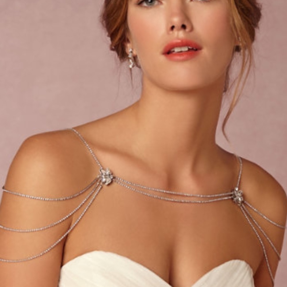 BHLDN Reina Shoulder Necklace brand new